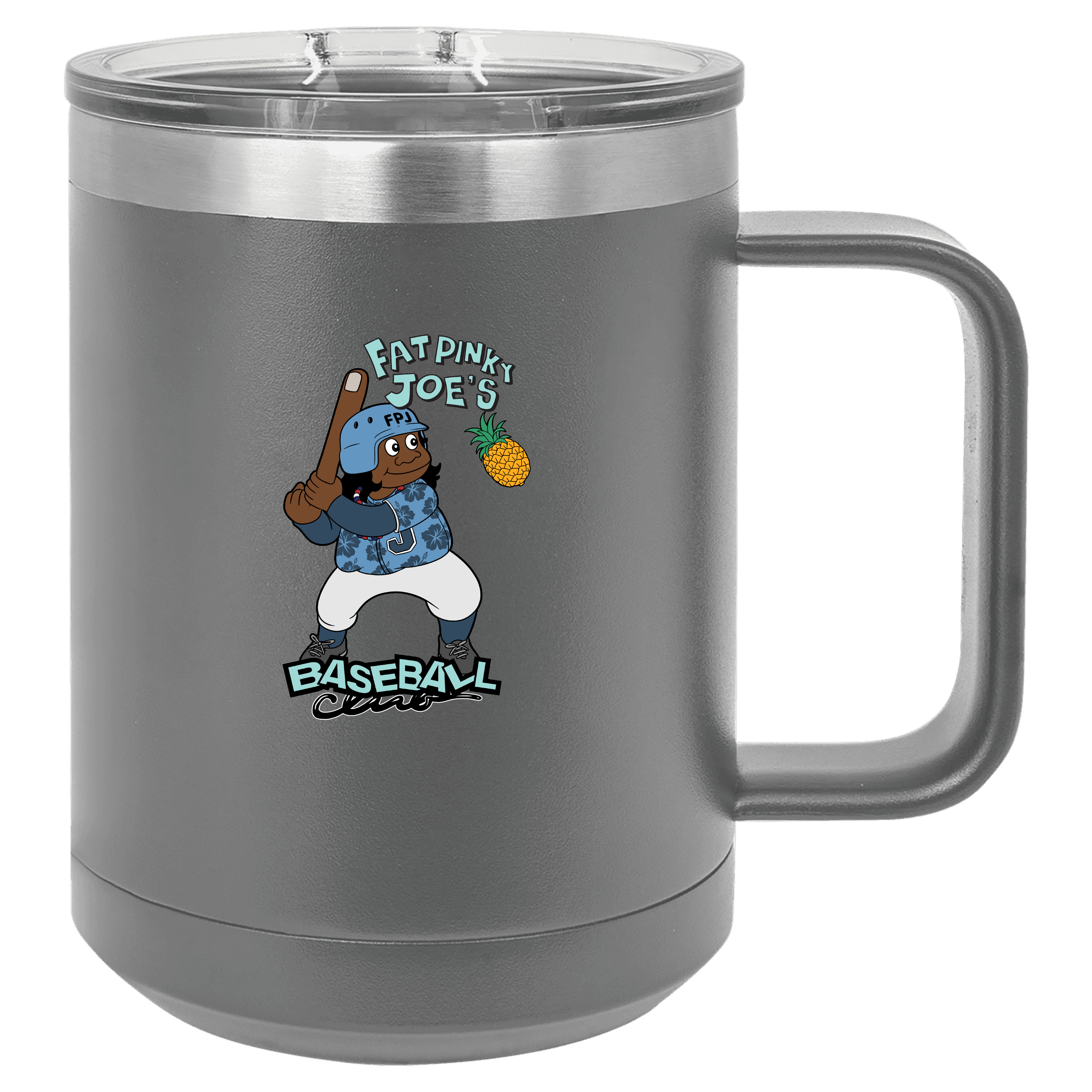 Fat Pinky Joe Base Ball 15 OZ Polar Camel Travel Coffee Mugs