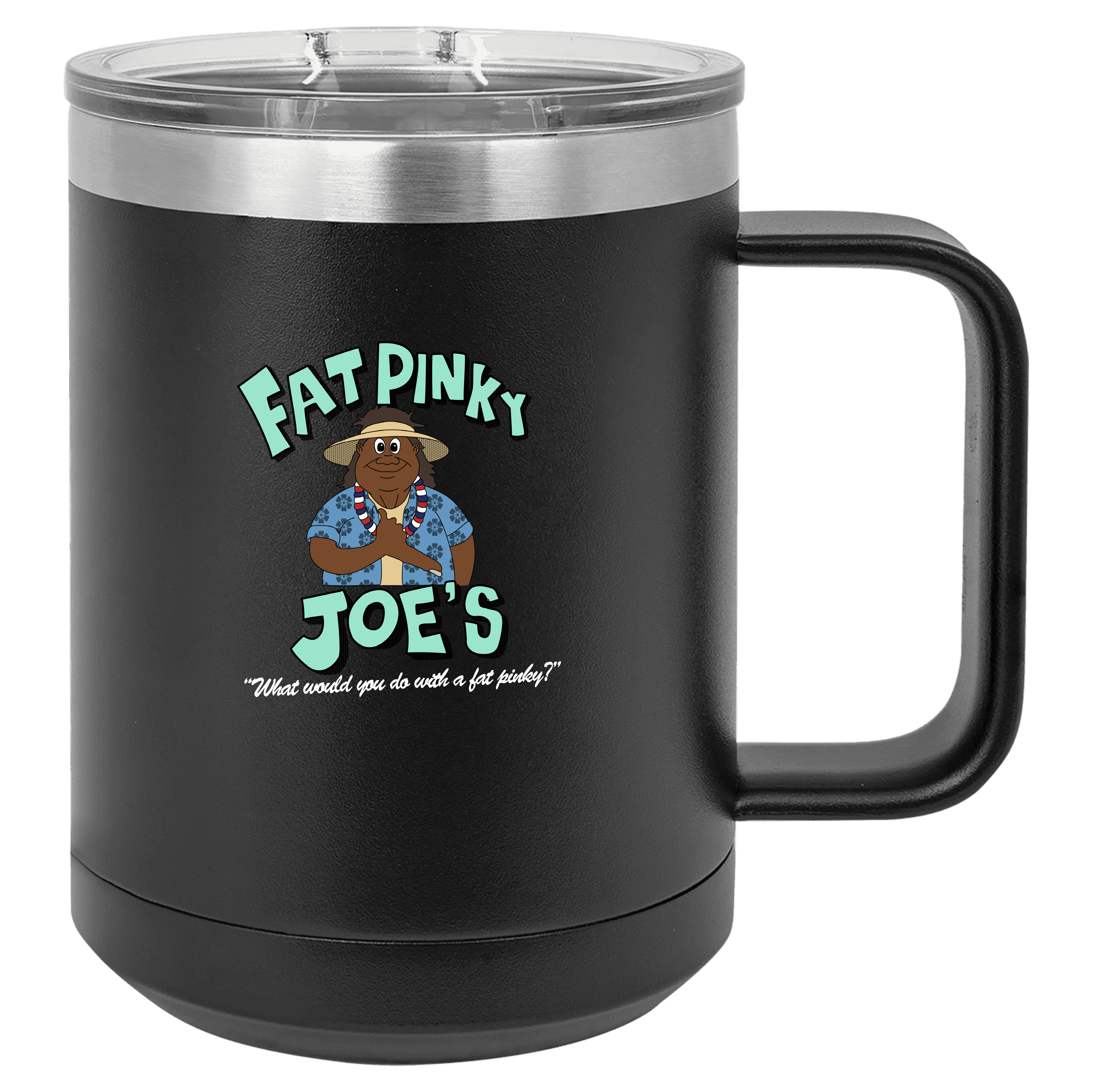 Fat Pinky Joe Classic 15 OZ Polar Camel Travel Coffee Mugs