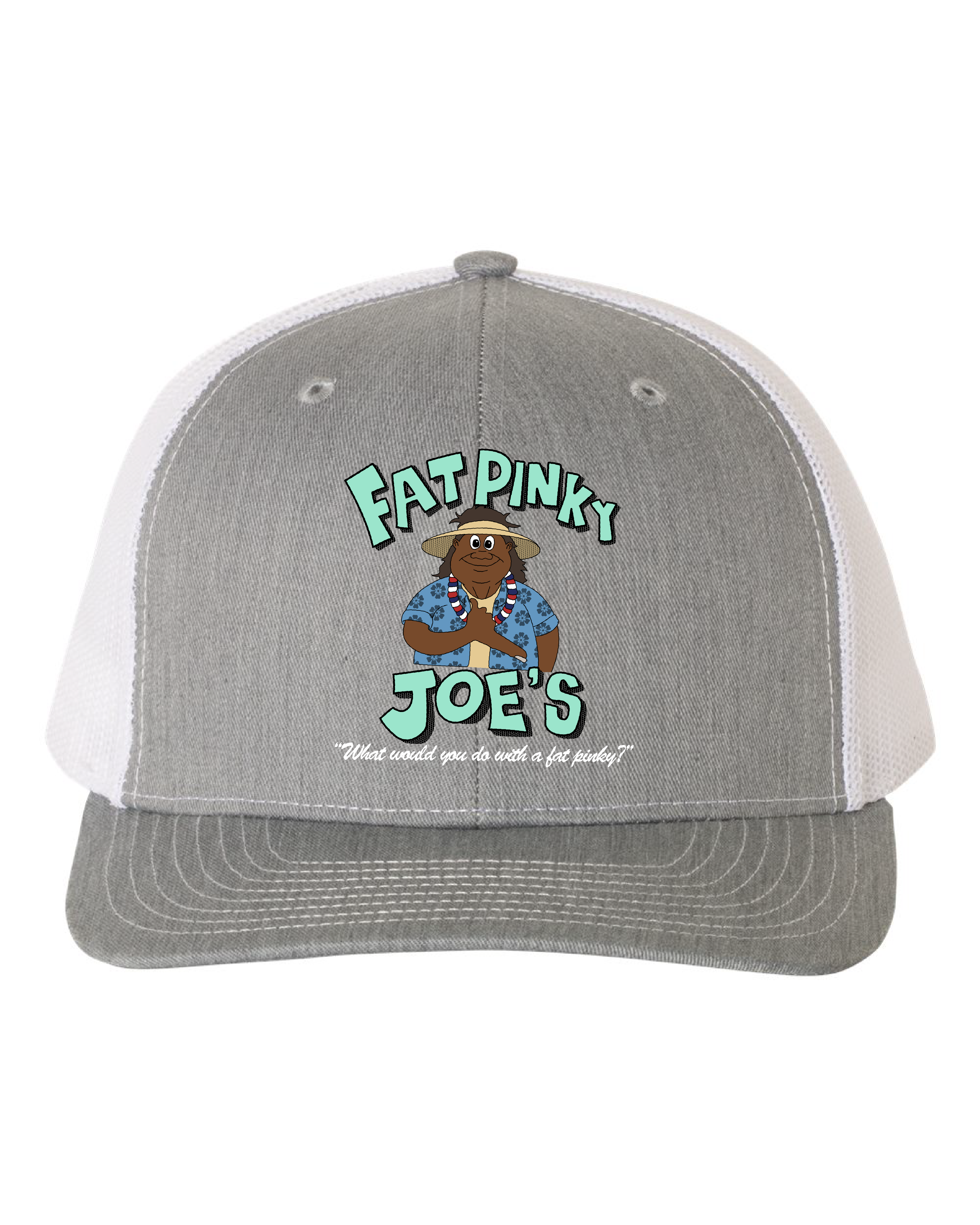 Fat Pinky Joe Classic Richardson 112 Grey Heather and White