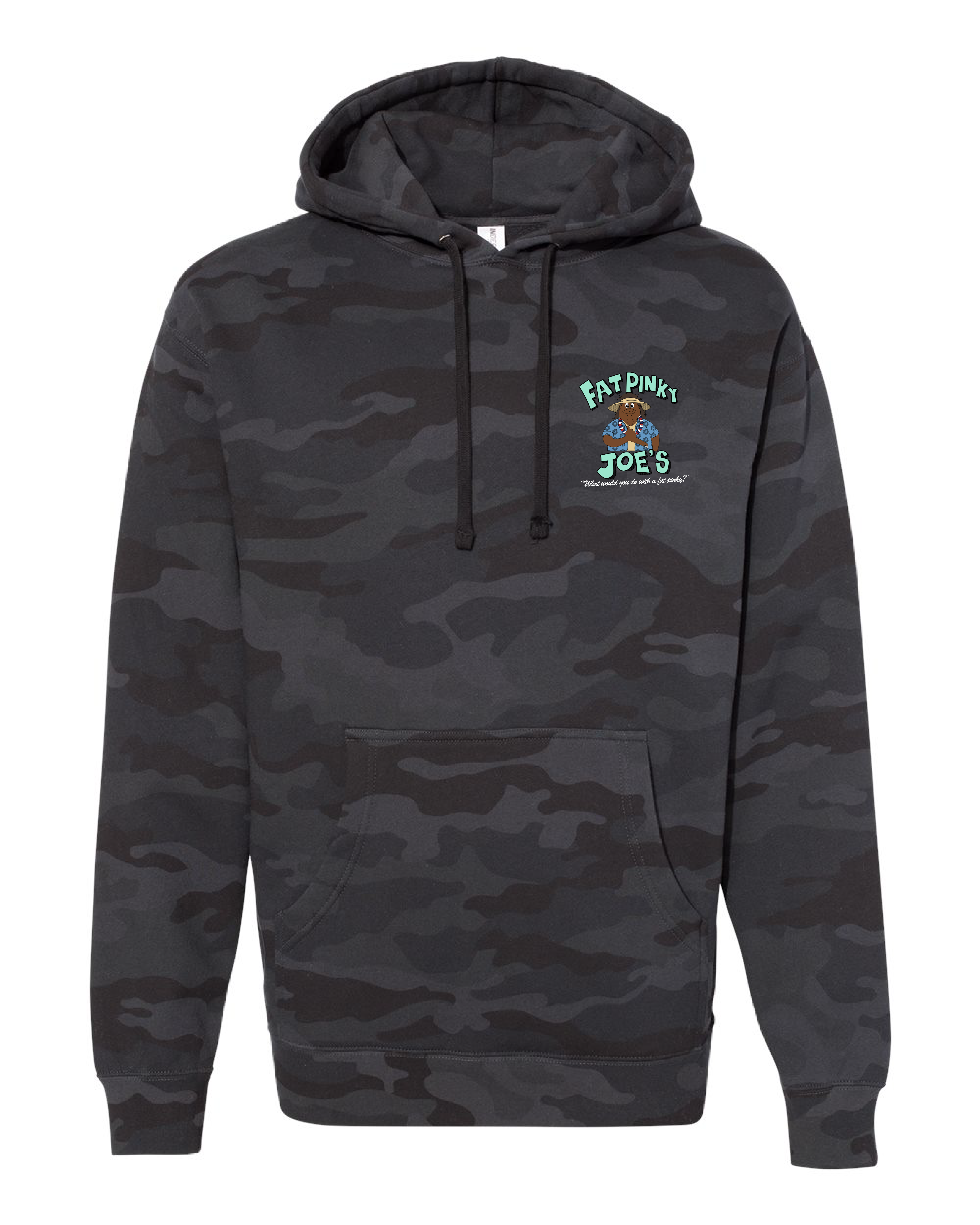 Fat Pinky Joe's Classic Black Multicam Hoodie