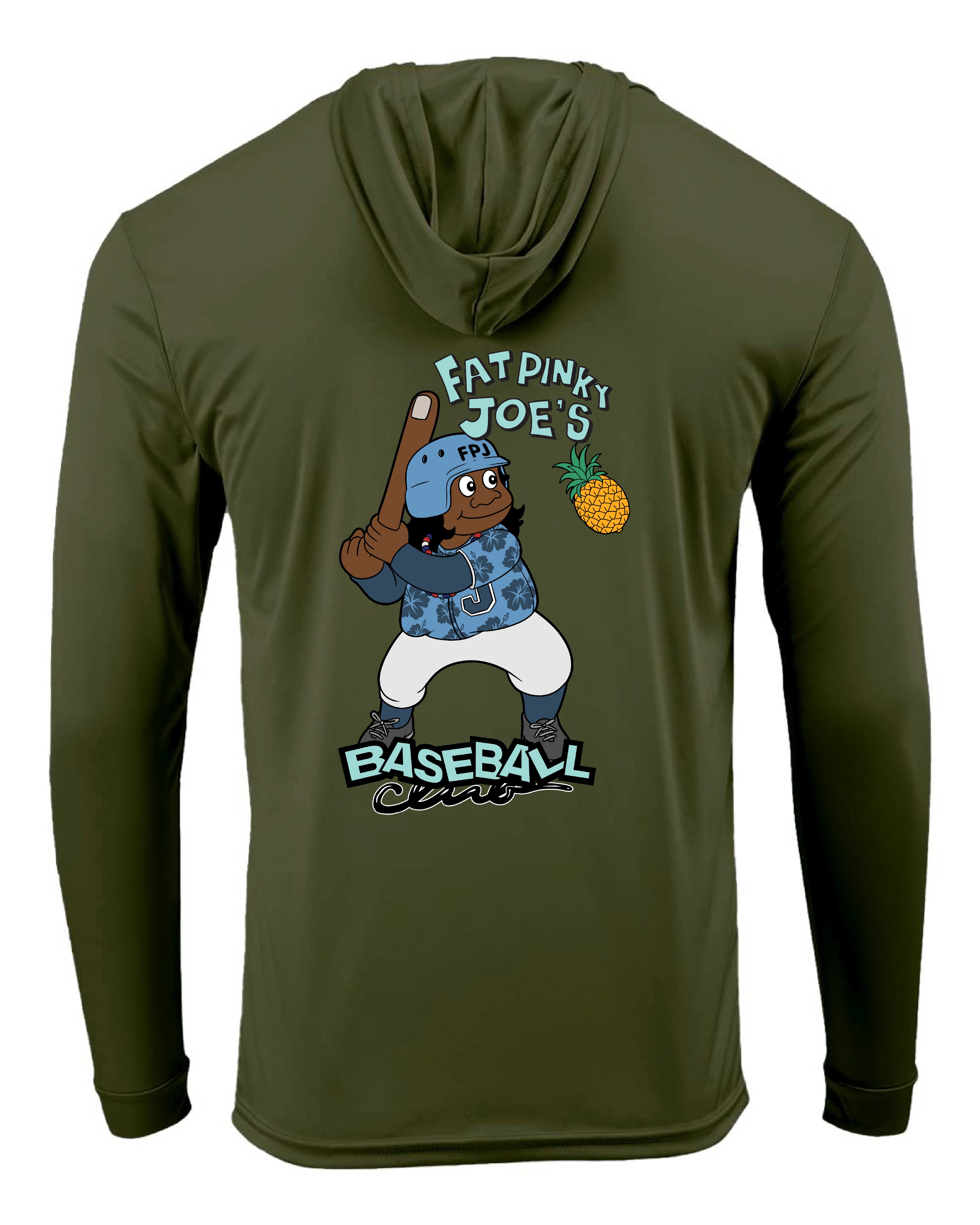 Fat Pinky Joes Baseball Club Paragon 220  Long Sleeve Hooded T-Shirt