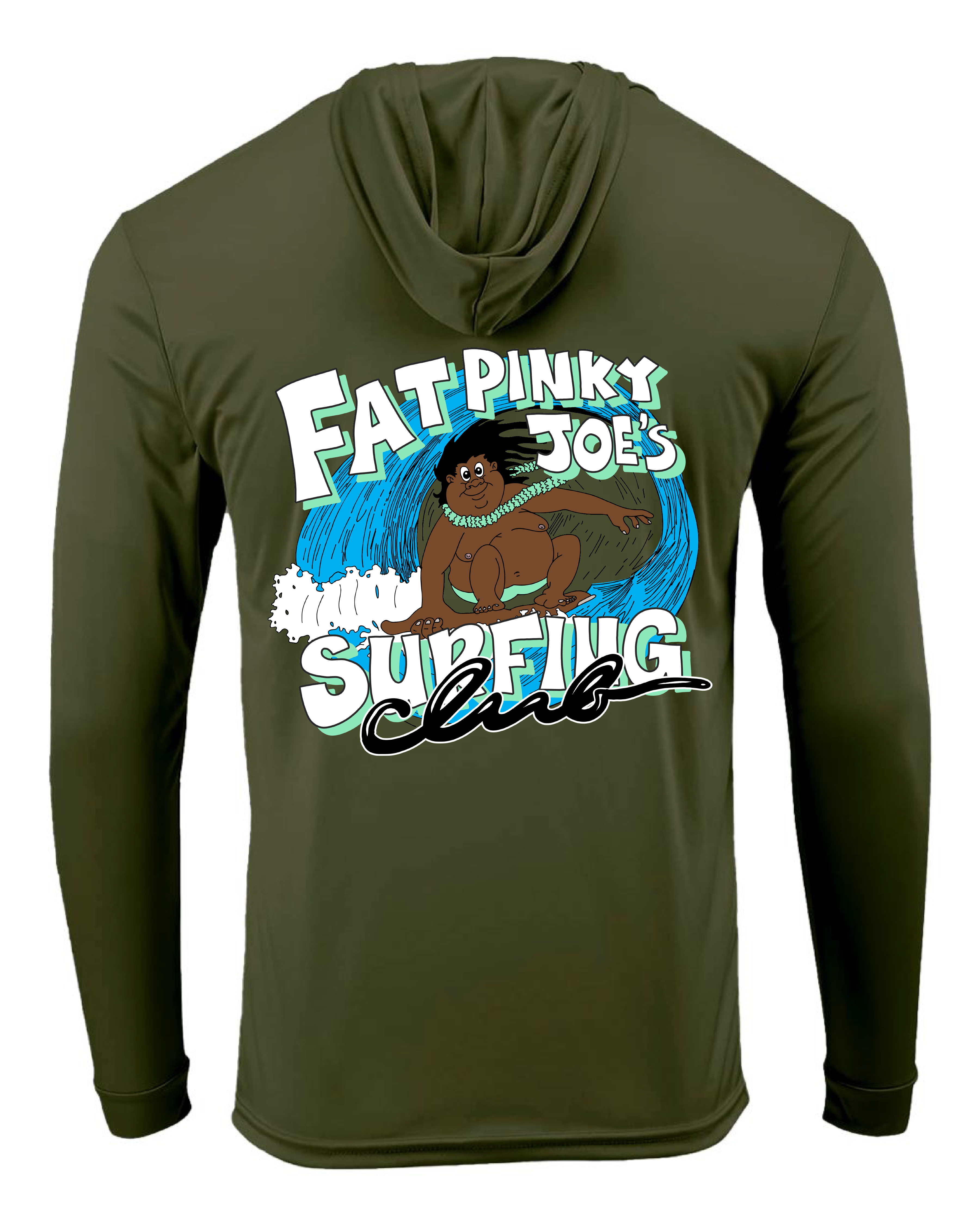 Fat Pinky Joes Surfing Club Paragon 220  Long Sleeve Hooded T-Shirt